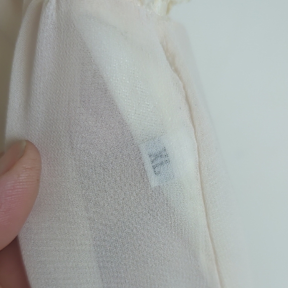 Fairycore Embroidered Lace Semi-sheer Dress Women's Size M* - Picture 7 of 11